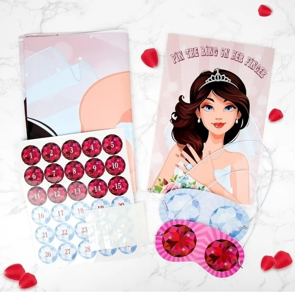 Bridal Shower Hen Party Bachelorette Party Girls Game Bride To Be Pin Game Party - Picture 3 of 7